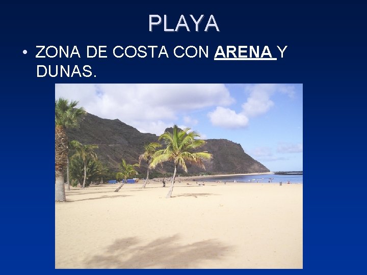 PLAYA • ZONA DE COSTA CON ARENA Y DUNAS. 