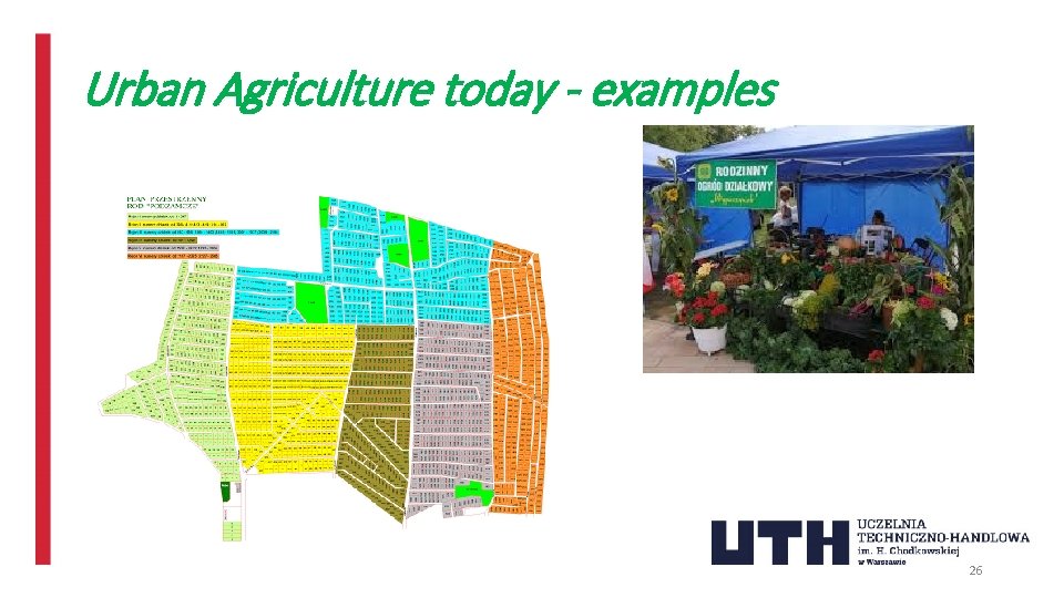 Urban Agriculture today - examples 26 