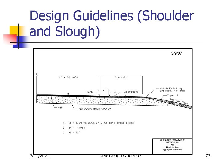 Design Guidelines (Shoulder and Slough) 3/10/2021 New Design Guidelines 73 