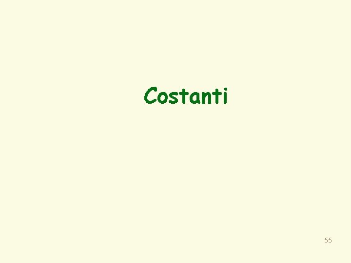 Costanti 55 