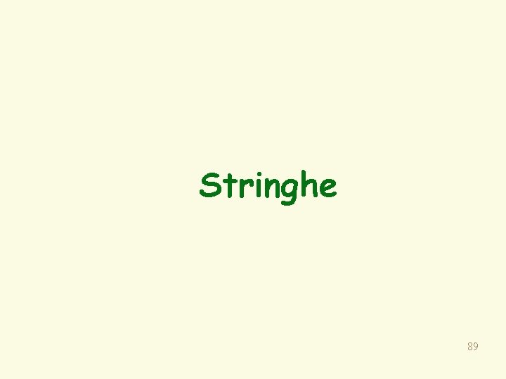 Stringhe 89 
