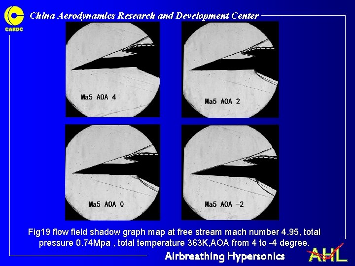 China Aerodynamics Research and Development Center Fig 19 flow field shadow graph map at China Aerodynamics Research and Development Center Fig 19 flow field shadow graph map at