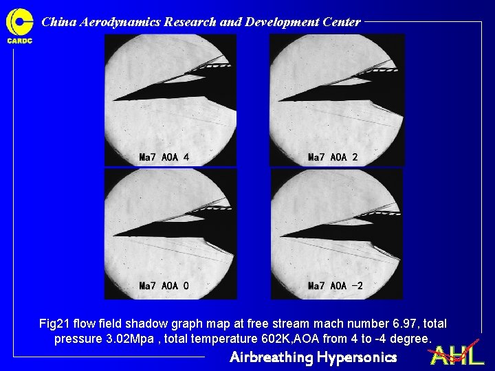 China Aerodynamics Research and Development Center Fig 21 flow field shadow graph map at China Aerodynamics Research and Development Center Fig 21 flow field shadow graph map at
