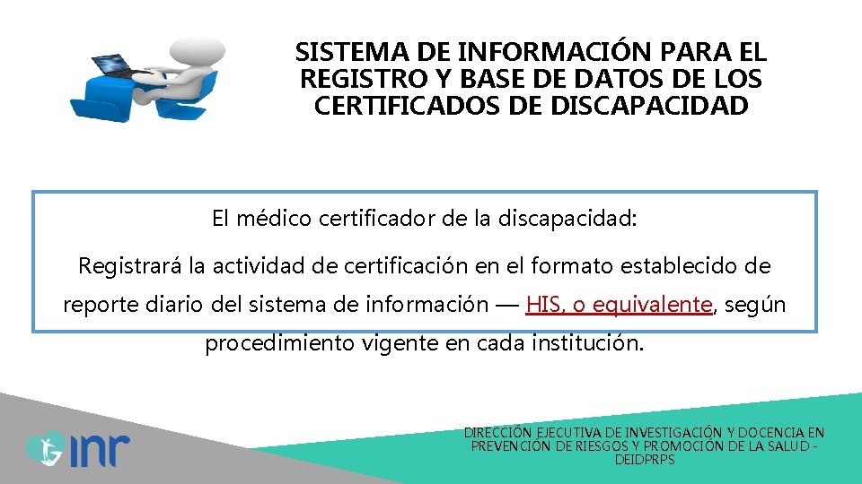 SISTEMA DE INFORMACIÓN PARA EL REGISTRO Y BASE DE DATOS DE LOS CERTIFICADOS DE