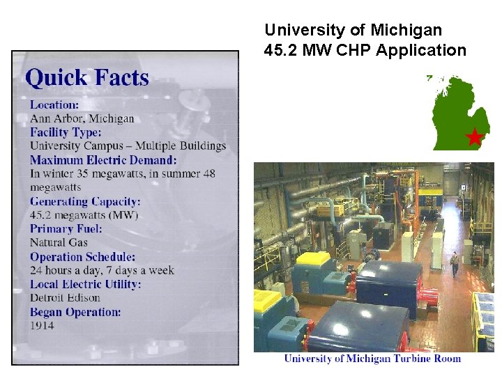 University of Michigan 45. 2 MW CHP Application 