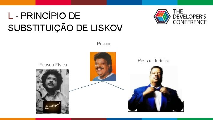 L - PRINCÍPIO DE SUBSTITUIÇÃO DE LISKOV Pessoa Física Pessoa Jurídica Globalcode – Open L - PRINCÍPIO DE SUBSTITUIÇÃO DE LISKOV Pessoa Física Pessoa Jurídica Globalcode – Open