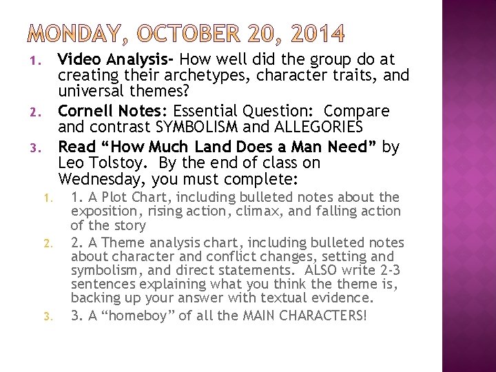 Video Analysis- How well did the group do at creating their archetypes, character traits,