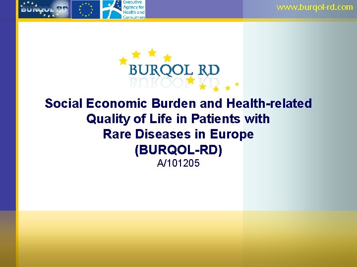 www. burqol-rd. com Social Economic Burden and Health-related Quality of Life in Patients with