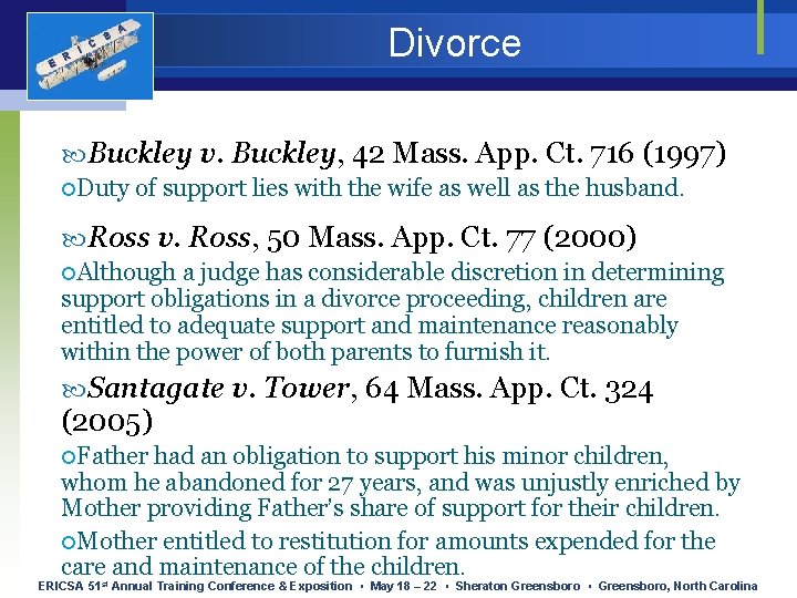 E R I C S Divorce A Buckley v. Buckley, 42 Mass. App. Ct.