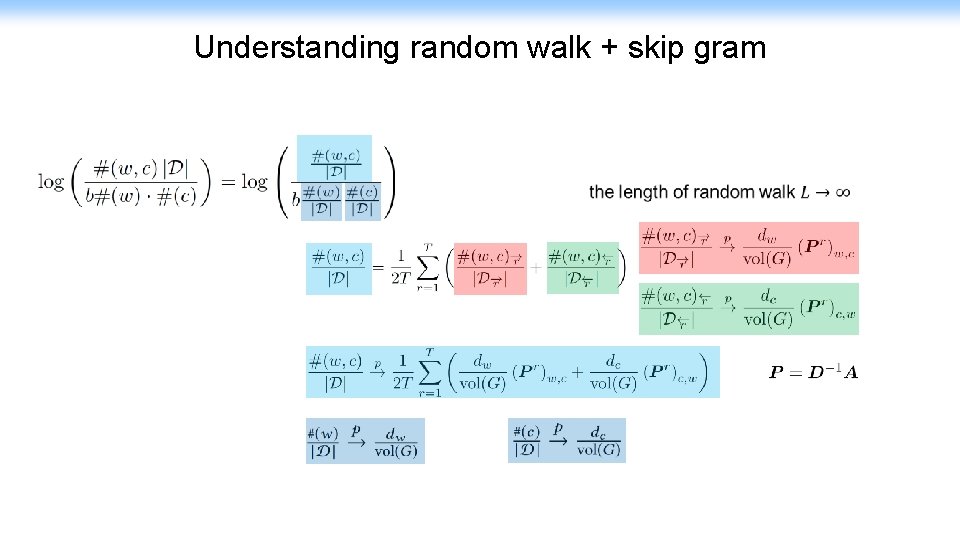 Understanding random walk + skip gram 