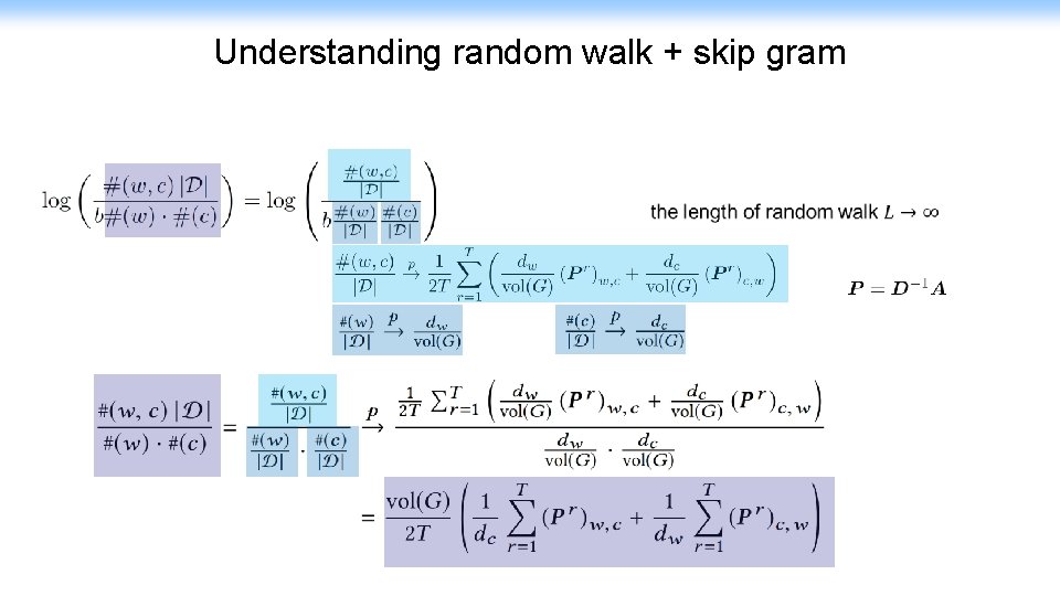 Understanding random walk + skip gram 