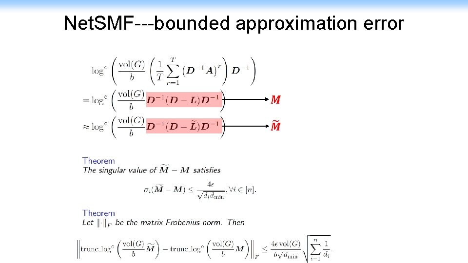 Net. SMF---bounded approximation error 