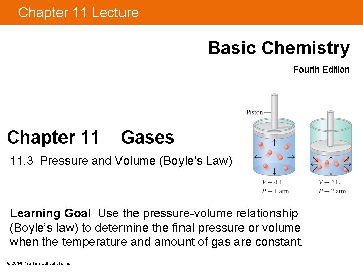 Chapter 11 Lecture Basic Chemistry Fourth Edition Chapter 11 Gases 11. 3 Pressure and