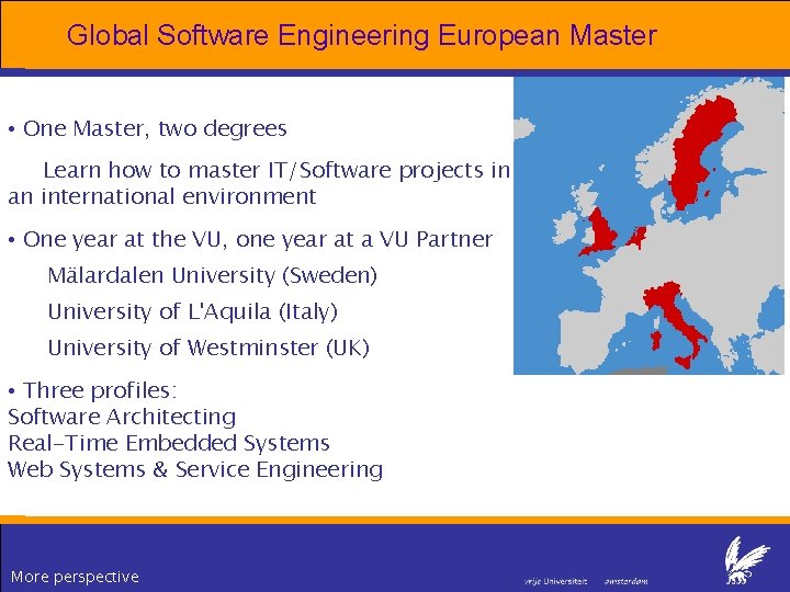 Global Software Engineering European Master • One Master, two degrees Learn how to master Global Software Engineering European Master • One Master, two degrees Learn how to master