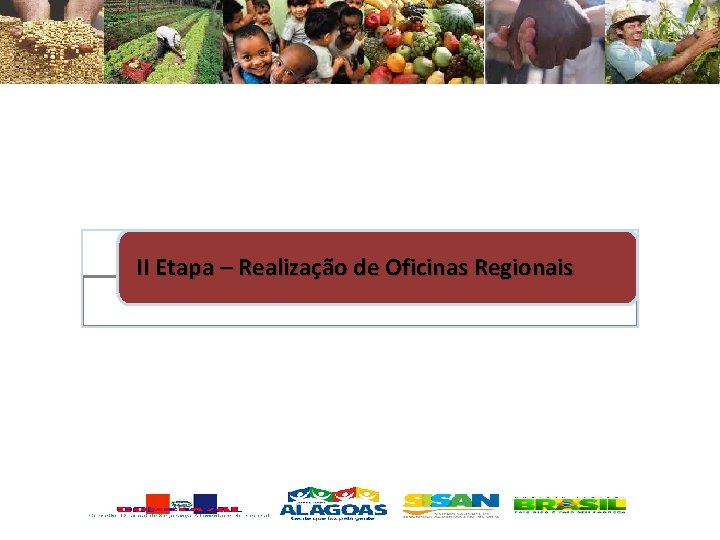 II Etapa – Realização de Oficinas Regionais 