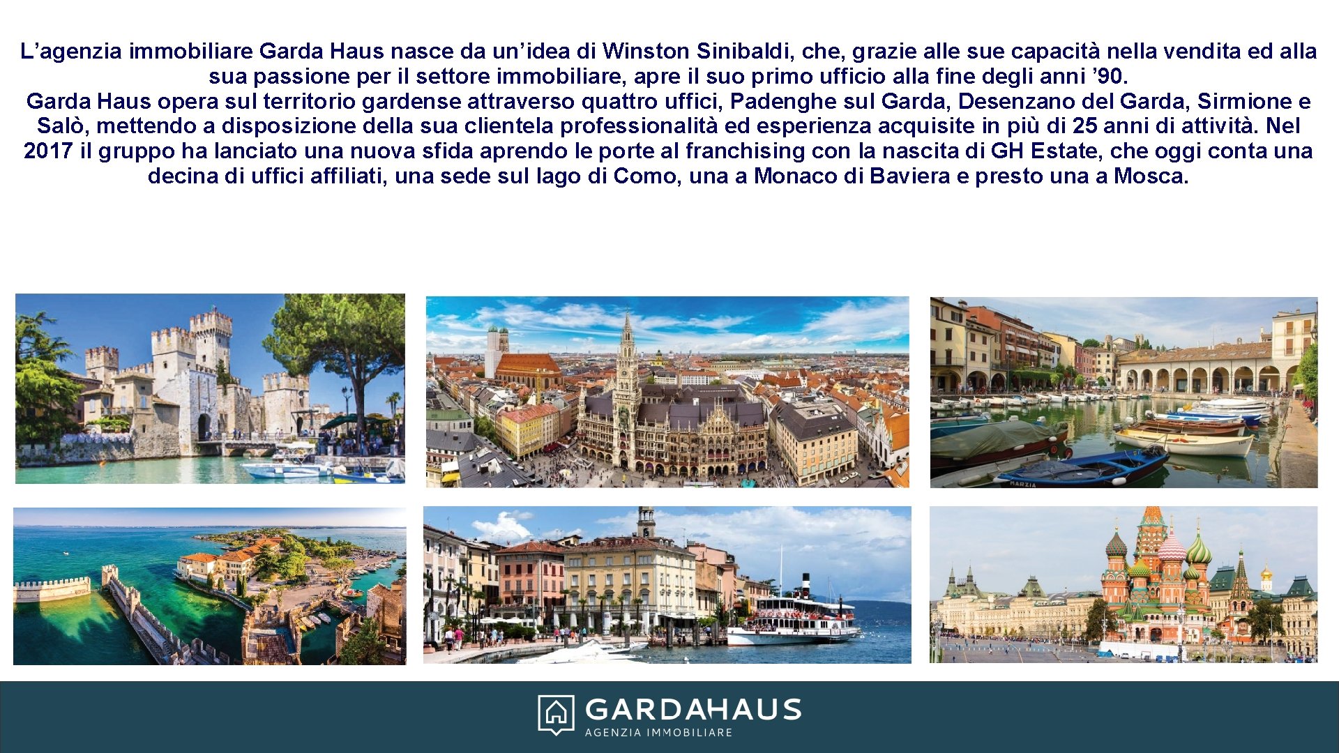 L’agenzia immobiliare Garda Haus nasce da un’idea di Winston Sinibaldi, che, grazie alle sue