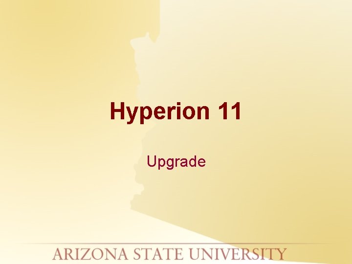 Hyperion 11 Upgrade 