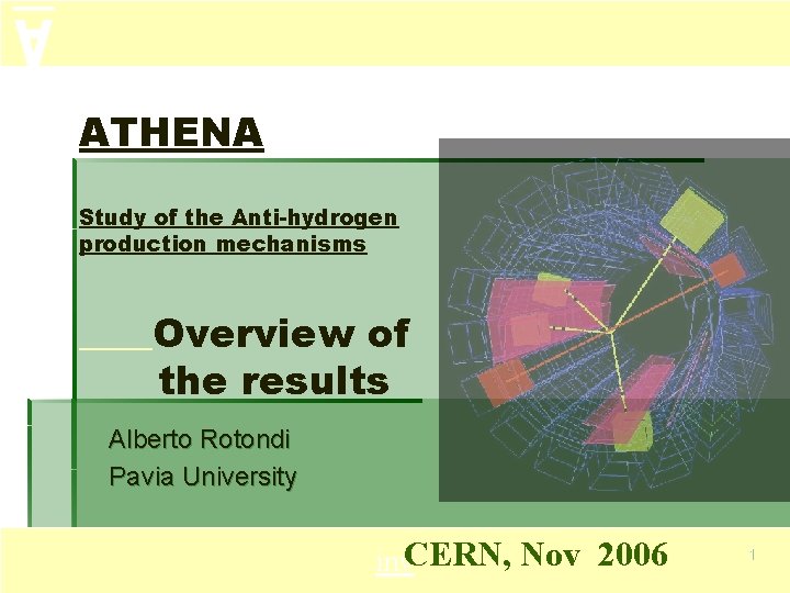 ATHENA Study of the Antihydrogen production mechanisms Overview
