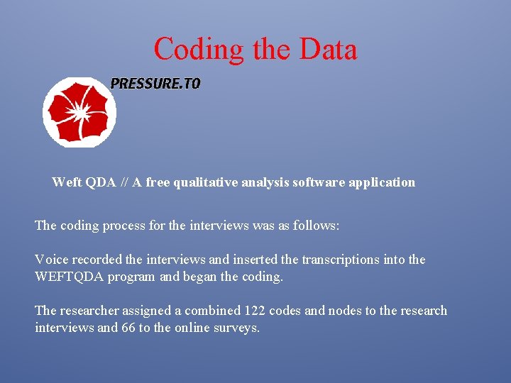 Coding the Data Weft QDA // A free qualitative analysis software application The coding