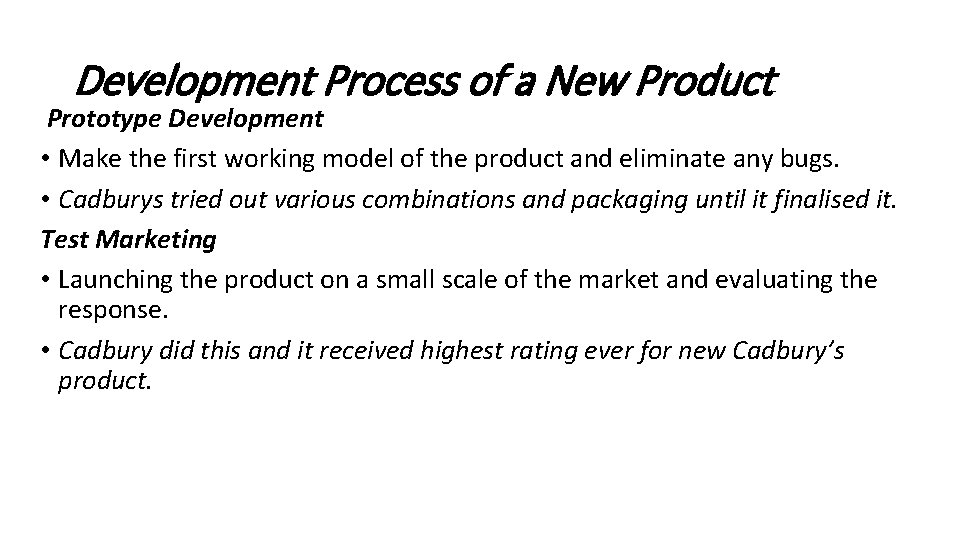 Development Process of a New Product Prototype Development • Make the first working model Development Process of a New Product Prototype Development • Make the first working model