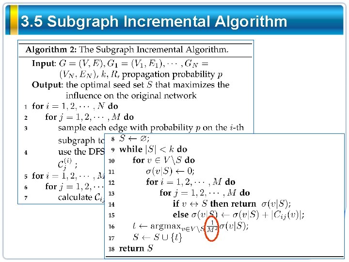 3. 5 Subgraph Incremental Algorithm 