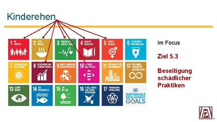 Kinderehen Im Focus Ziel 5. 3 Beseitigung schädlicher Praktiken 