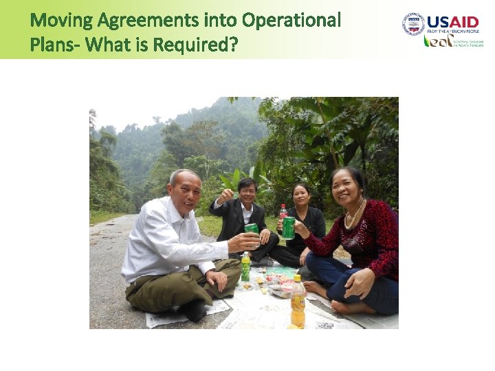 Moving Agreements into Operational Plans- What is Required? 