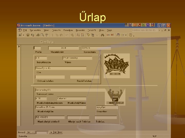 Űrlap Űrlap