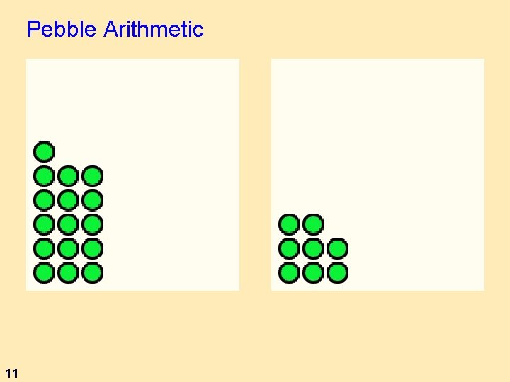 Pebble Arithmetic 11 