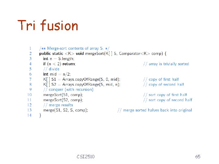 Tri fusion CSI 2510 65 