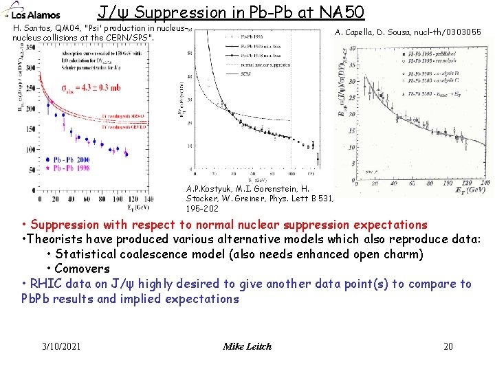 J/ψ Suppression in Pb-Pb at NA 50 H. Santos, QM 04, "Psi' production in