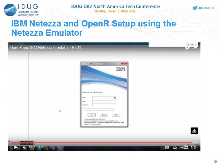 IBM Netezza and Open. R Setup using the Netezza Emulator 16 