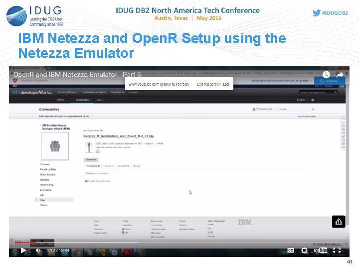 IBM Netezza and Open. R Setup using the Netezza Emulator 41 