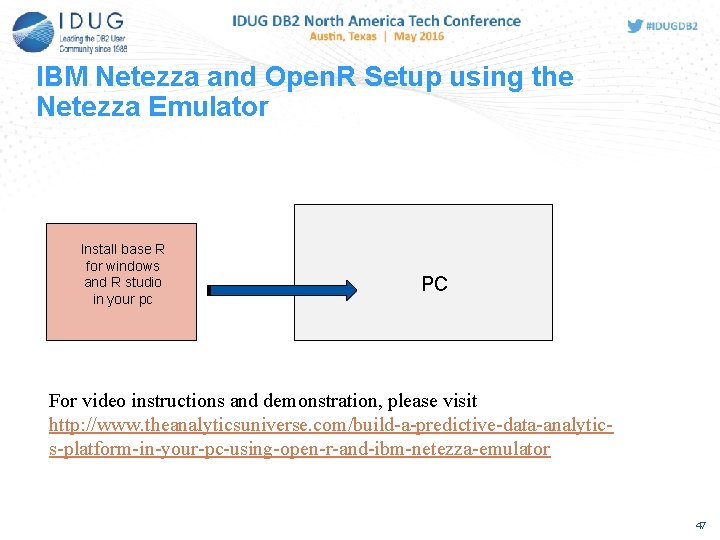 IBM Netezza and Open. R Setup using the Netezza Emulator Install base R for