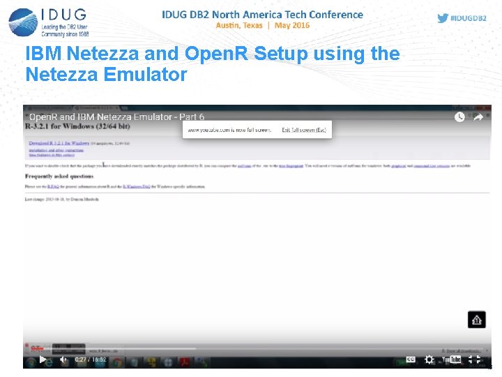 IBM Netezza and Open. R Setup using the Netezza Emulator 48 