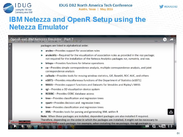 IBM Netezza and Open. R Setup using the Netezza Emulator 51 