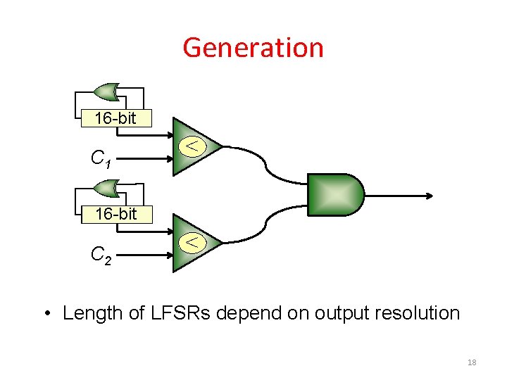 Generation 16 -bit 8 -bit C 1 < 16 -bit 8 -bit C 2