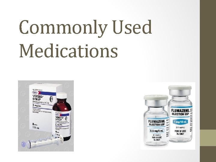 Commonly Used Medications 