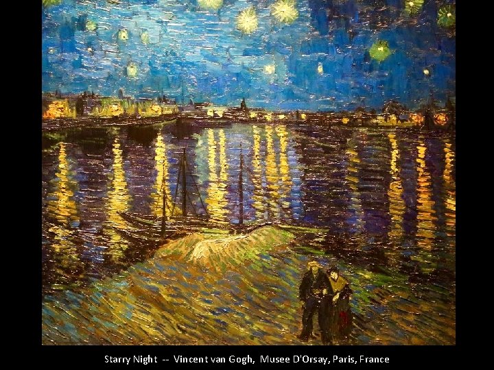 Starry Night -- Vincent van Gogh, Musee D'Orsay, Paris, France 