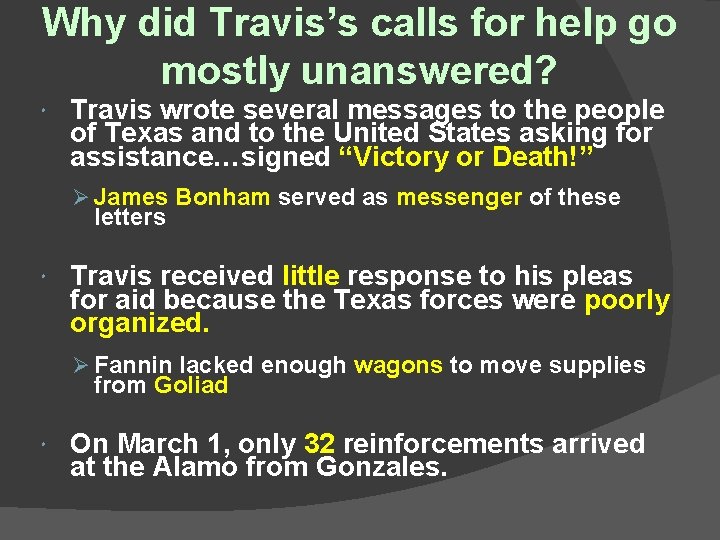 Why did Travis’s calls for help go mostly unanswered? Travis wrote several messages to