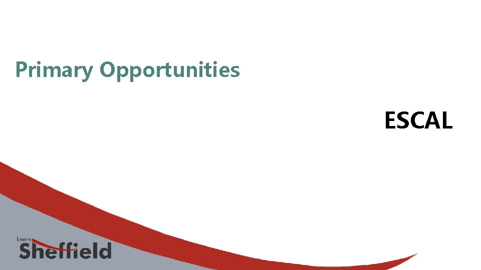 Primary Opportunities ESCAL 