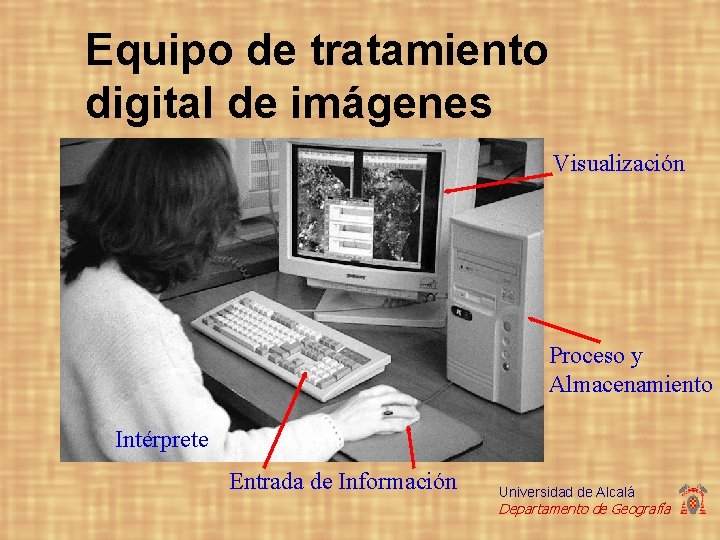 Equipo de tratamiento digital de imágenes Visualización Proceso y Almacenamiento Intérprete Entrada de Información