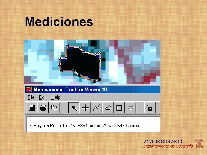 Mediciones Universidad de Alcalá Departamento de Geografía 