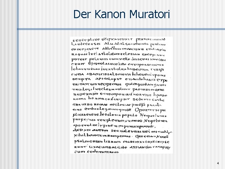 Der Kanon Muratori 4 