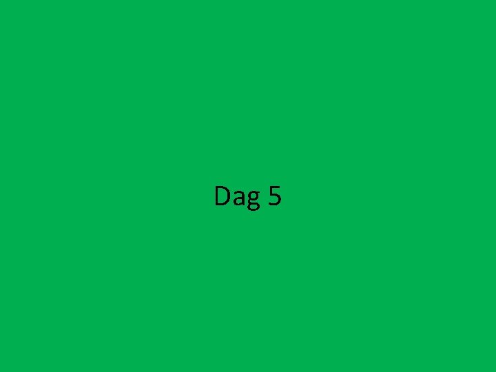 Dag 5 
