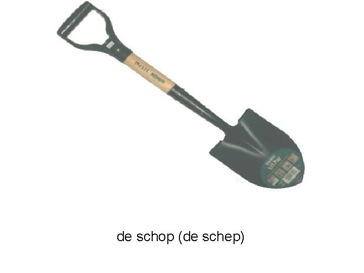 de schop (de schep) 