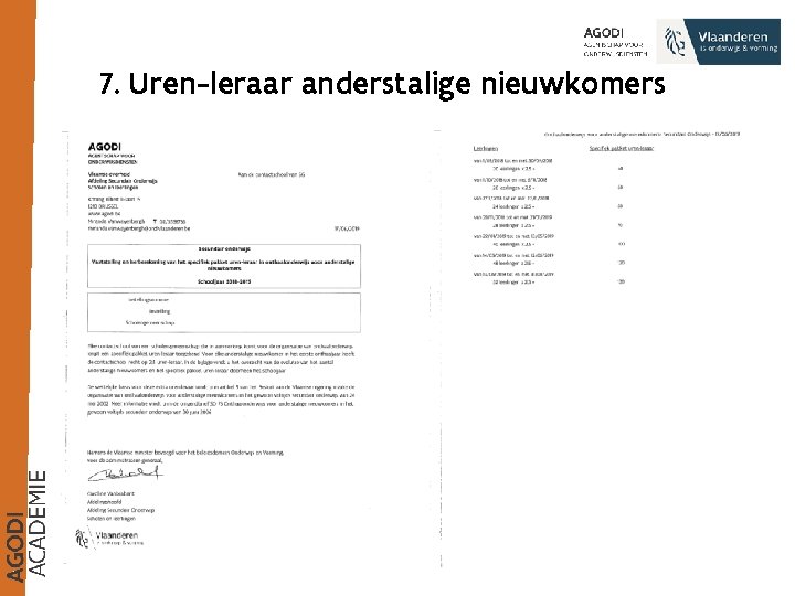 7. Uren-leraar anderstalige nieuwkomers 