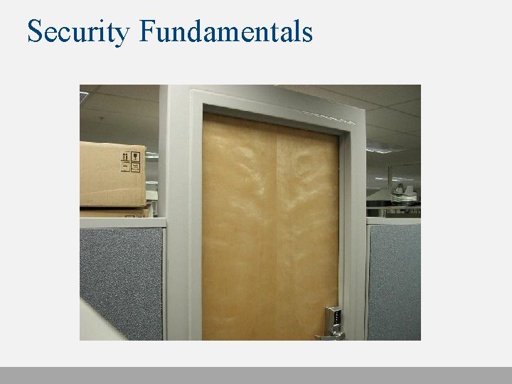 Security Fundamentals 