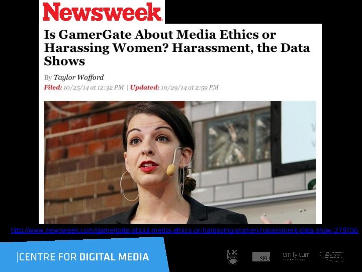 http: //www. newsweek. com/gamergate-about-media-ethics-or-harassing-women-harassment-data-show-279736 