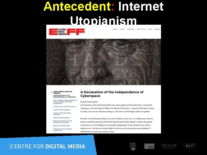 Antecedent: Internet Utopianism 